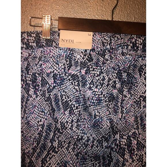 NYDJ  Preppy Mob Wife Hippie Sheri Slim Ankle Kingsnake Lift Tuck Edgy Jeans - Picture 11 of 11